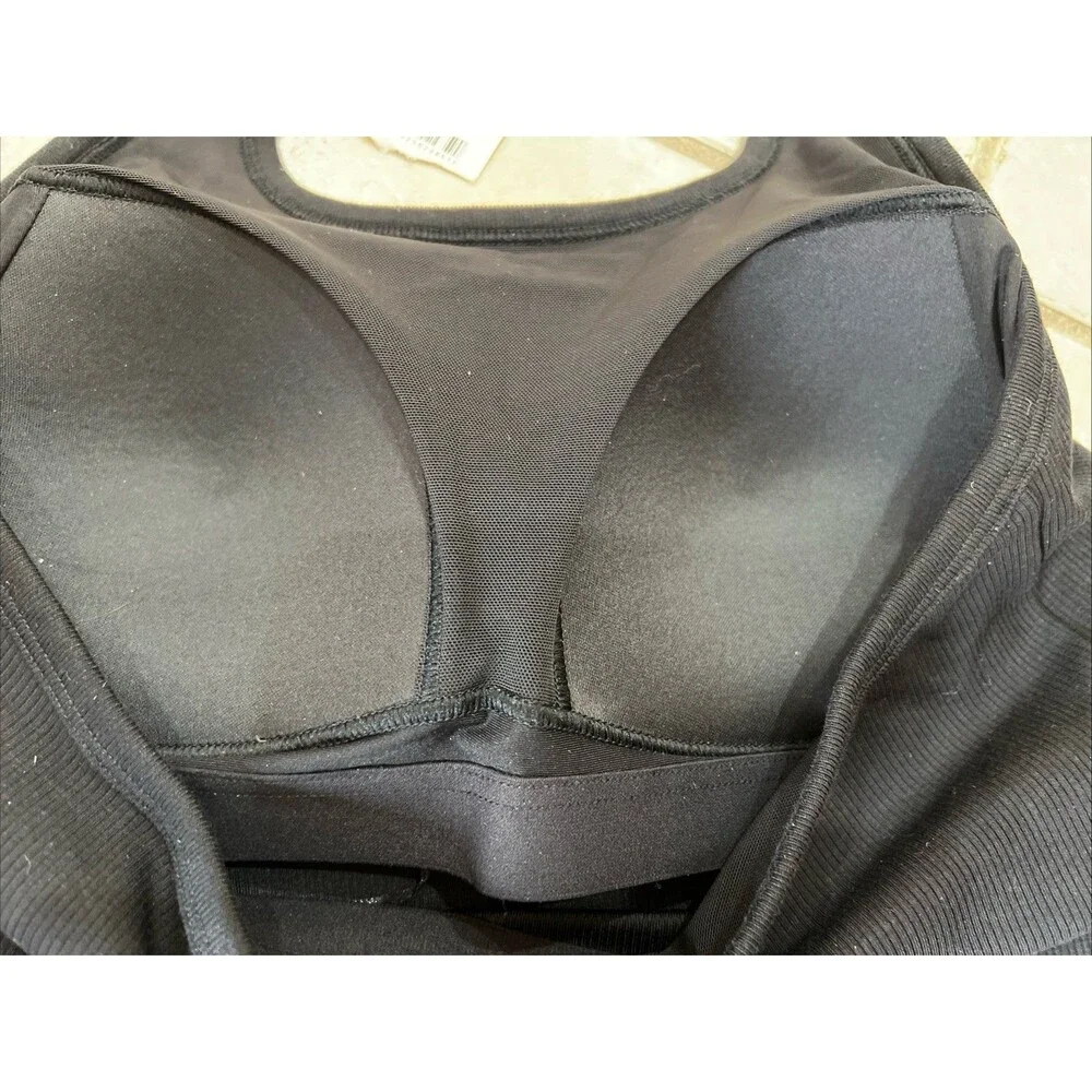 NWT!  Uniqlo Open Back Halter Bra Top Black Tank Women’s Size M - Picture 5 of 6